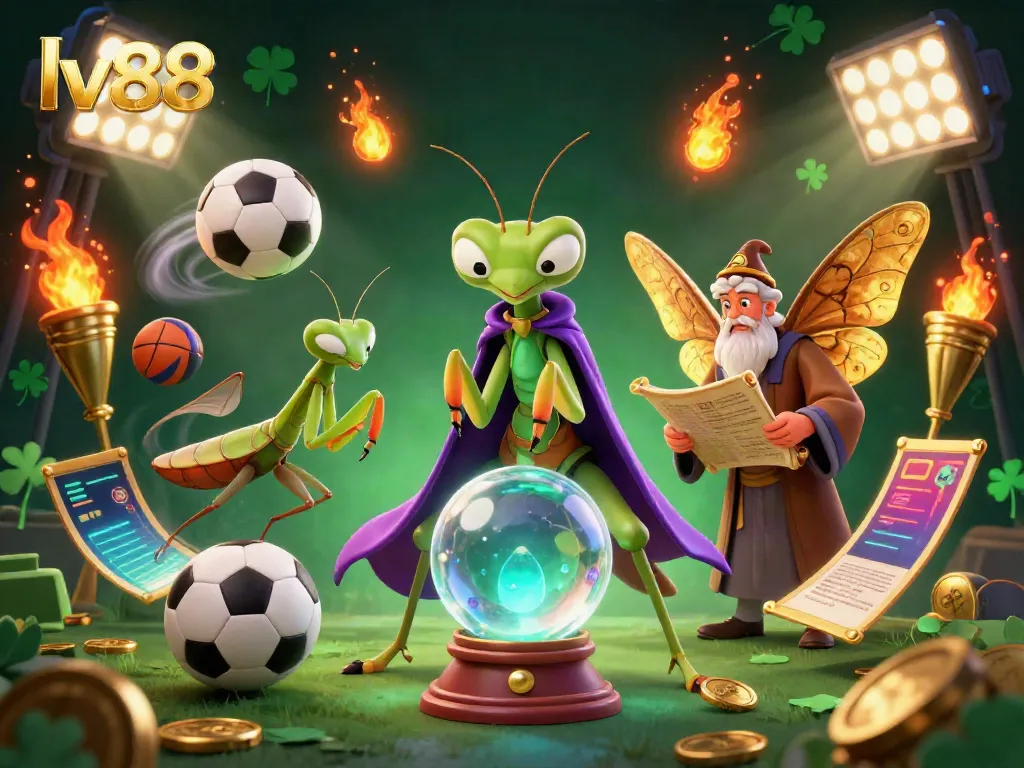 Experience thrilling gaming at lv88 with a mystical fortune teller and dynamic sports elements.